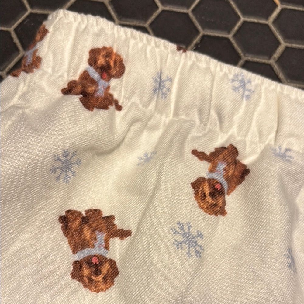 Hollister golden doodle size S Women's White and Blue Pajama Shorts - Picture 3 of 4